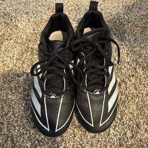 Adidas Kids Black and White Baseball Cleats